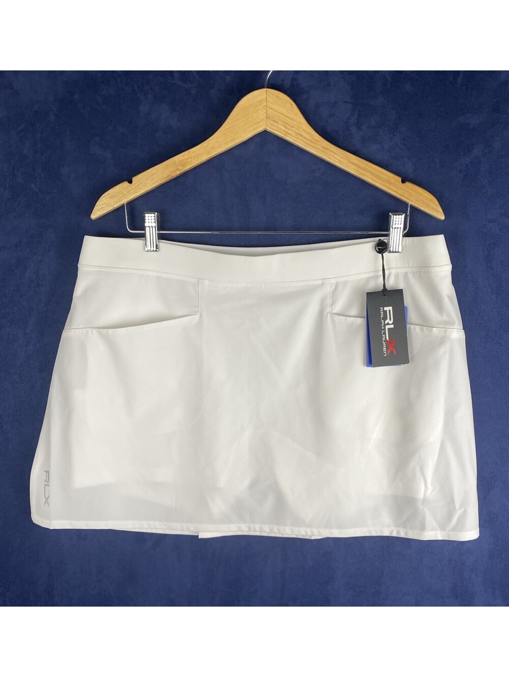 RLX Ralph Lauren Womens Golf Skort XL White Polyester Spandex Tennis MSRP $128